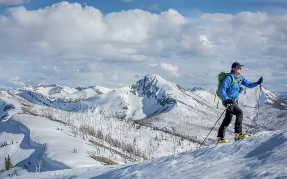 In the off-season, adventurers share Yellowstone's backcountry with bison, moose, and grizzlies.