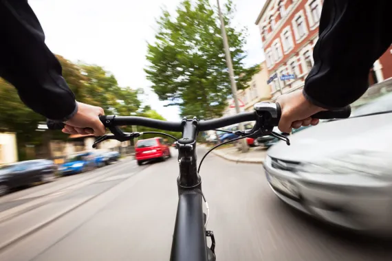 Cycling in the street