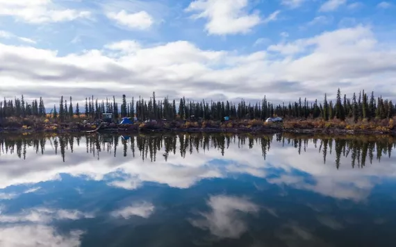 Okpik Arctic Village features traditional sod architecture