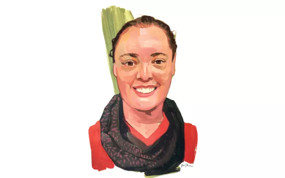  illustrated portrait of Rachel Parham