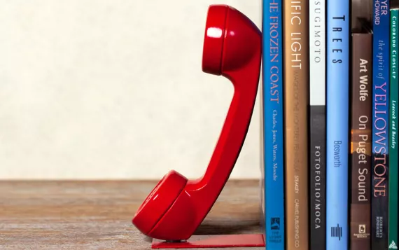 Repurpose Telephone Bookend 