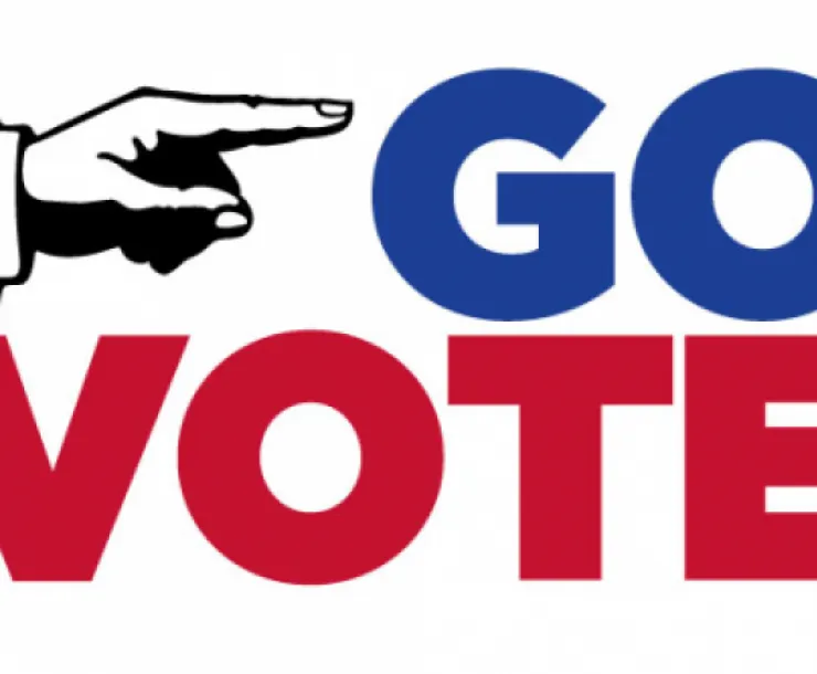 hand points to Go Vote