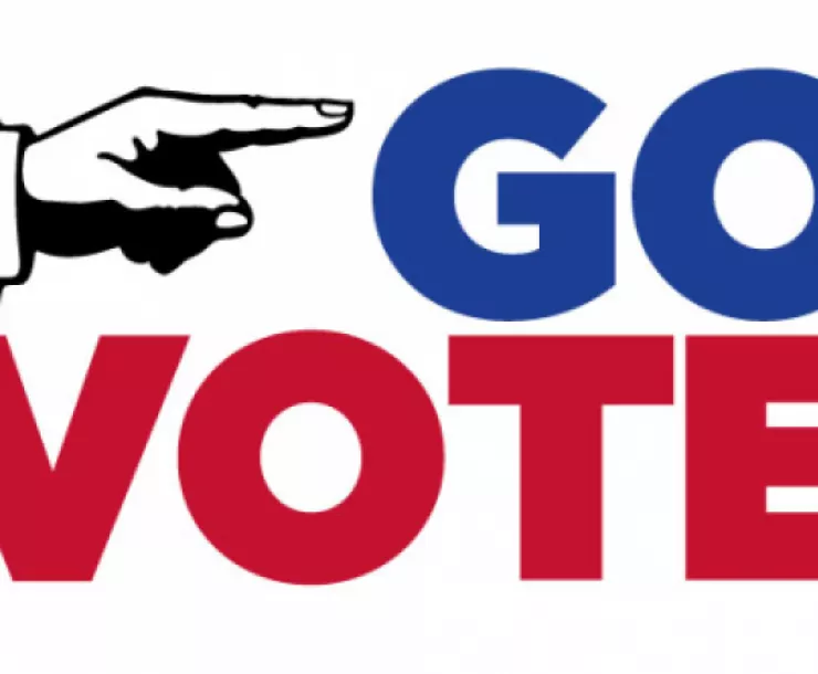 hand points to Go Vote