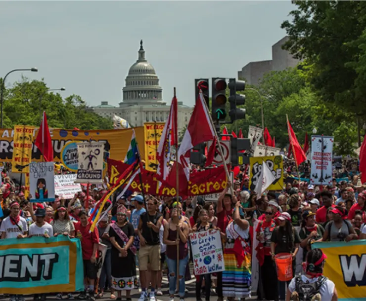 Environmental demonstration on Pennsylvania Avenue NW