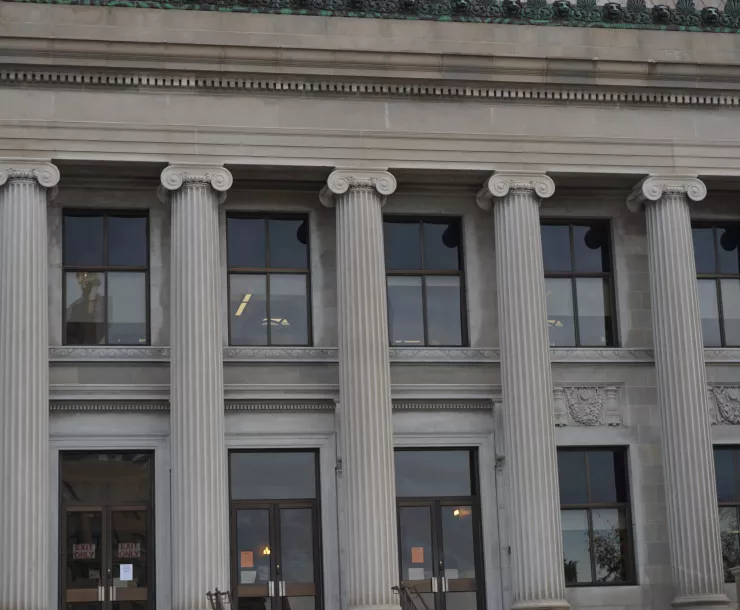 columns on a government office building