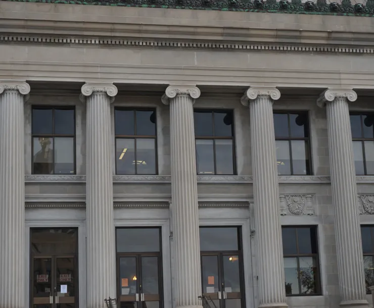 columns on a government office building