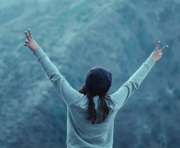 woman in nature