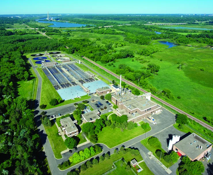 Metropolitan Wastewater Treatment Plant in Saint Paul. Photo credit: Metropolitan Council