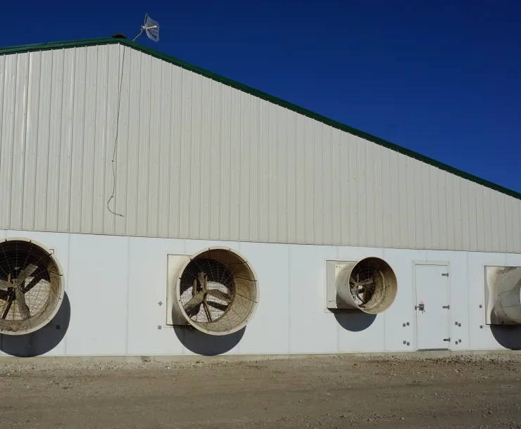 confinement building - a factory farm building