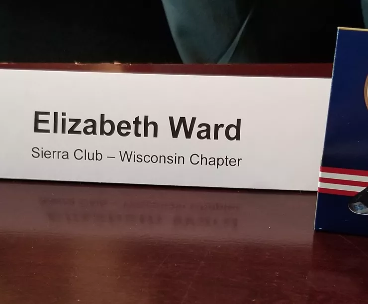 Elizabeth Ward White House Placard