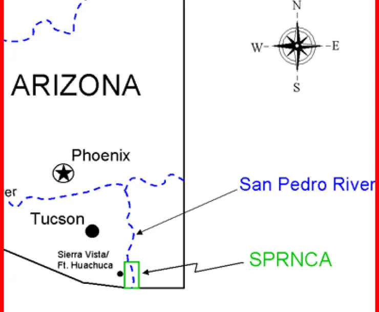 Map of Location of SPRNCA