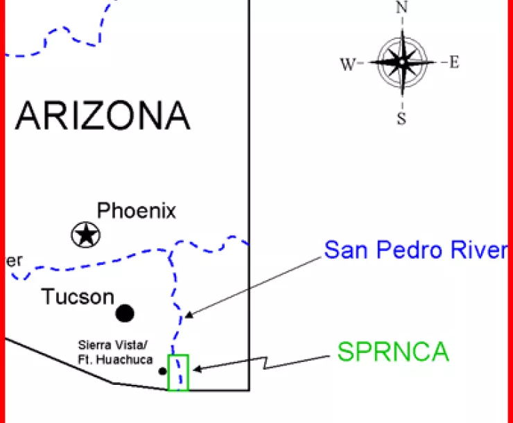 Map of Location of SPRNCA