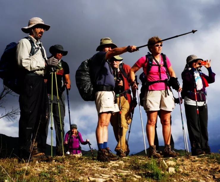 Wilderness Basics Course - Overlooking valley, photo courtesy Arturo Hernandez