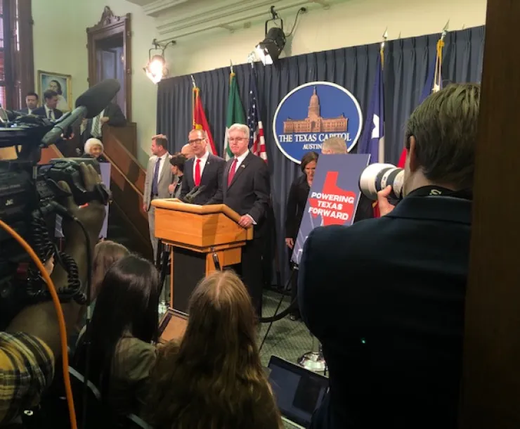 Lt. Gov. Dan Patrick announcing his energy plan - Mar 11, 2023