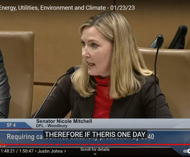 Senator Nicole Mitchell disputes and disproves Senator Lucero’s unfounded claims that climate change is not human caused. 