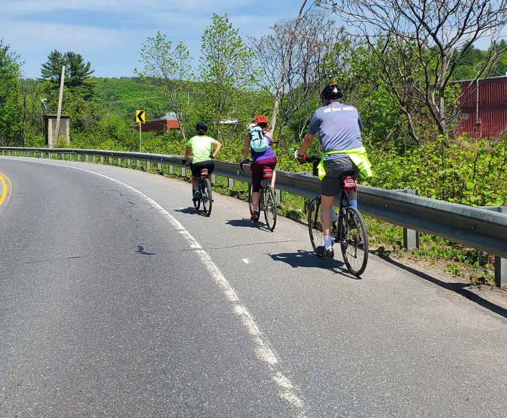 Biking on Rt 2.