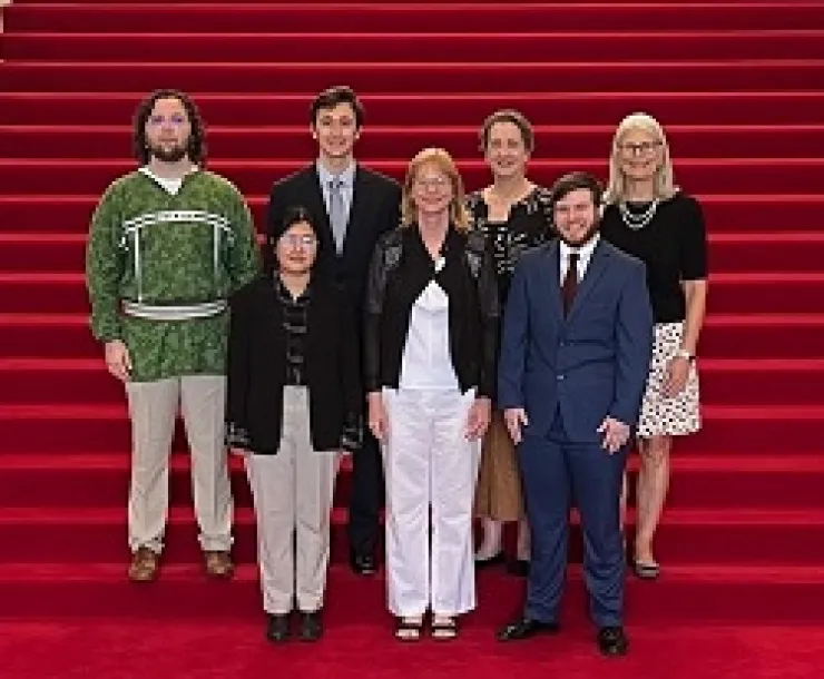 Members of the N.C. Chapter staff join some of our summer fellows on a visit to the N.C. General Assembly