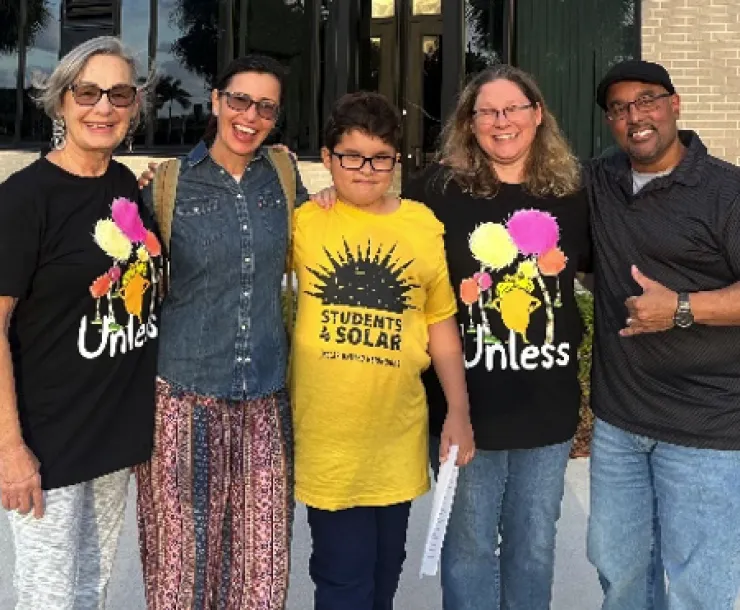Solar United Neighbors with student