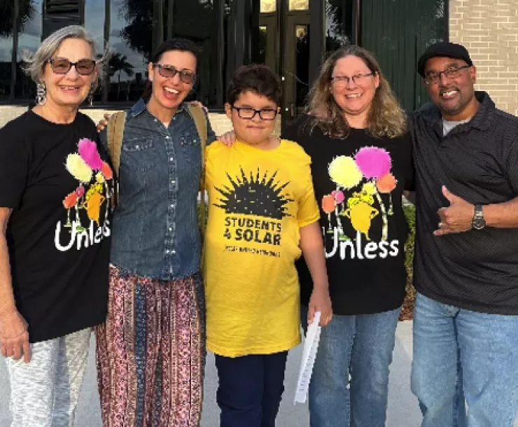 Solar United Neighbors with student
