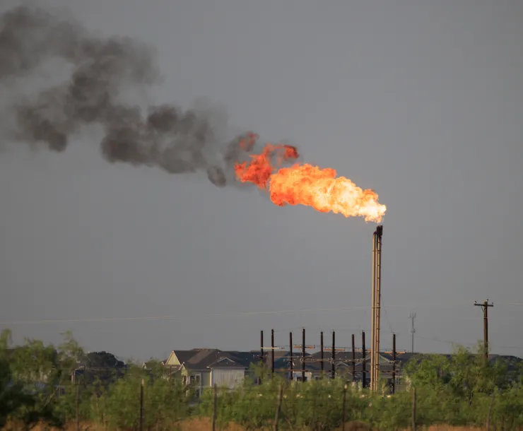 Gas Flaring off Highway 191 - Al Braden