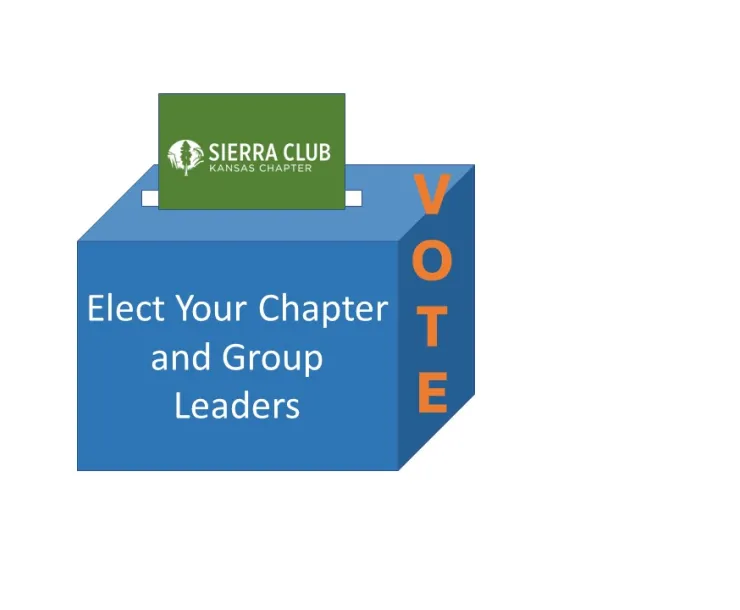 Blue Ballot Box for 2023 Kansas Chapter and Group Elections
