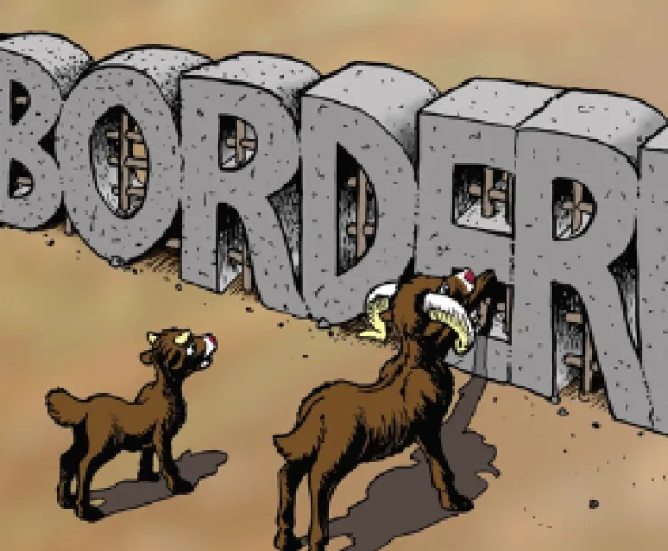 thumbnail of 2 animals at wall