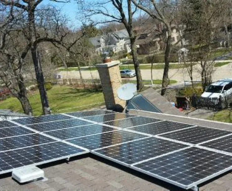 Panels on Roof