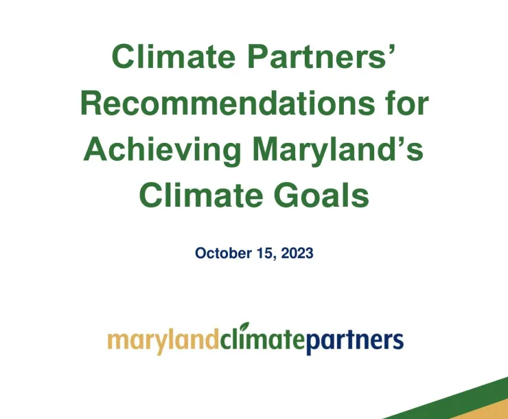Climate Partners' Recommendations report - image of cover