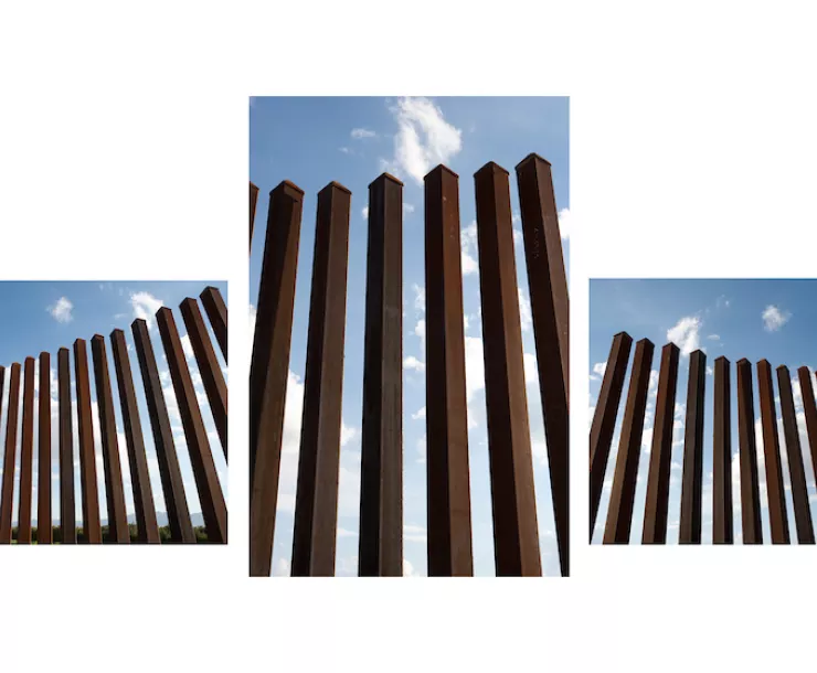 El Paso Border Triptych by Al Braden