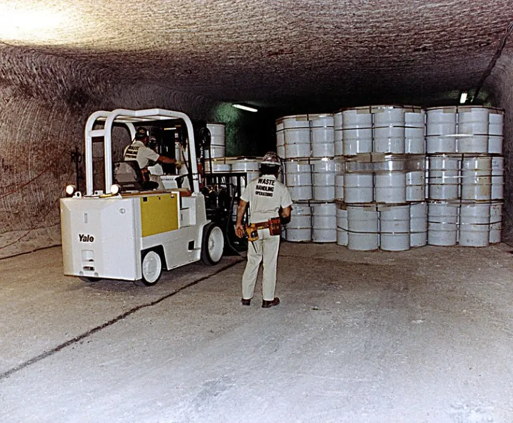 Nuclear waste being stored underground