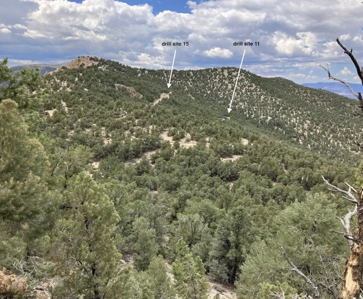 photo of drill sites in August