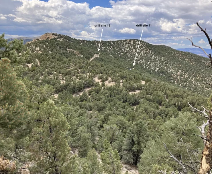 photo of drill sites in August