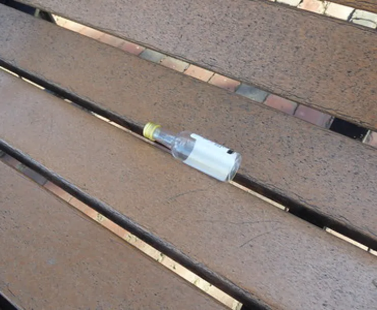 empty nip bottle