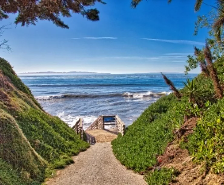 Santa Barbara coastline from UCSB