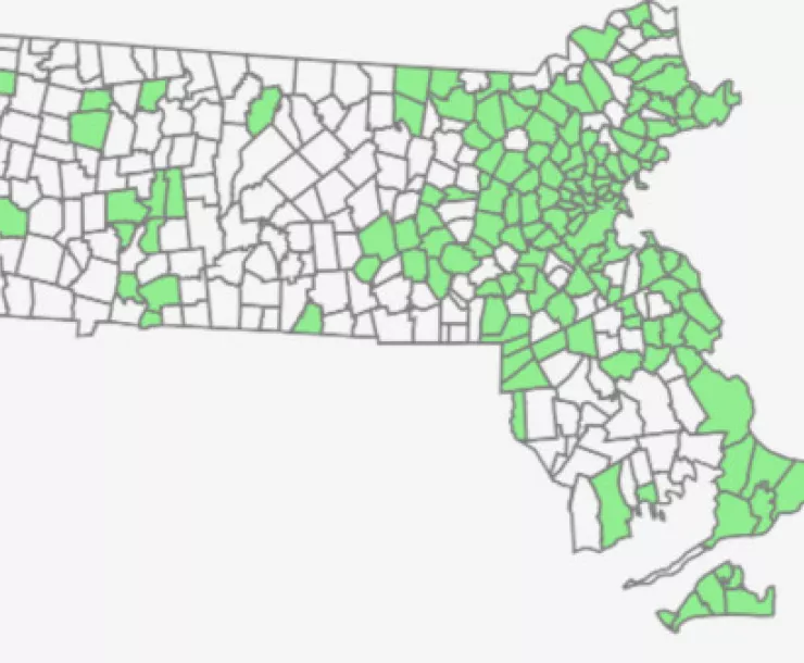 Thumbnail of map of Massachusetts bag regulations