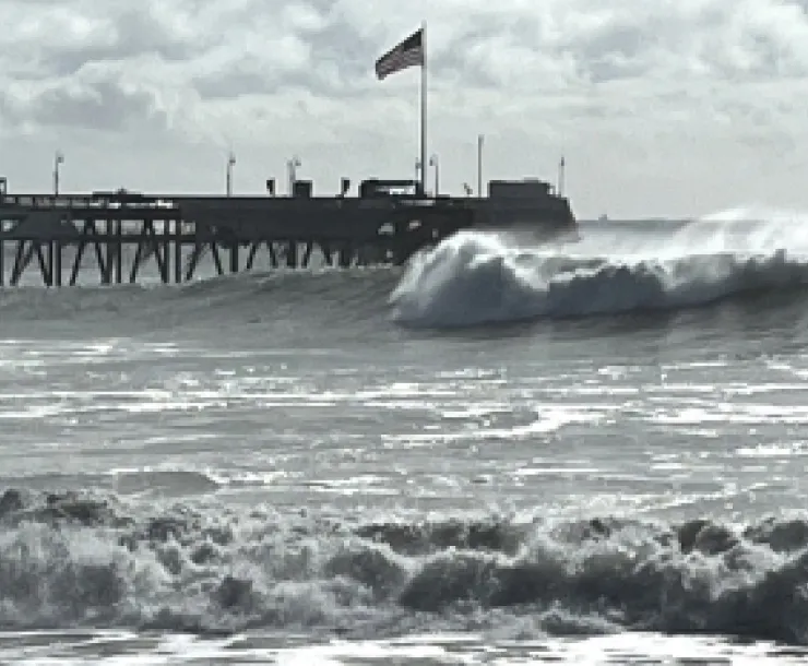Giant rogue waves at Ventura Pier