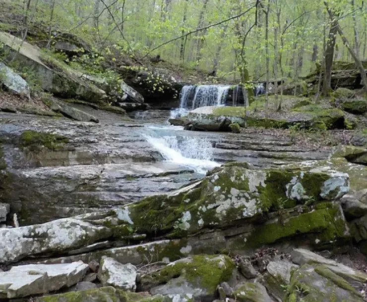 Waterfall & Rocks