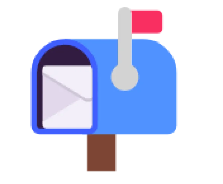 graphic of a mailbox with a letter in it
