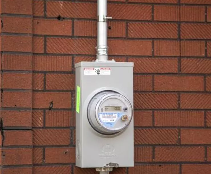 Utility meter. Photo by Jim West