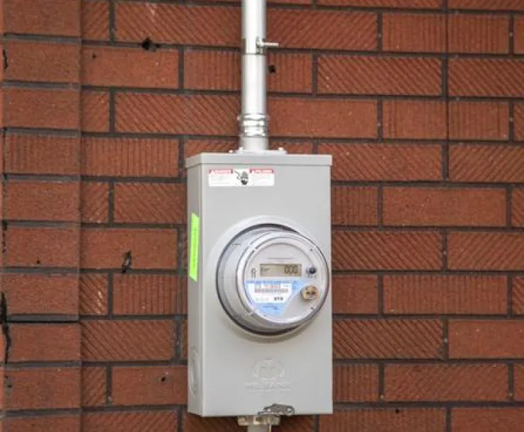 Utility meter. Photo by Jim West