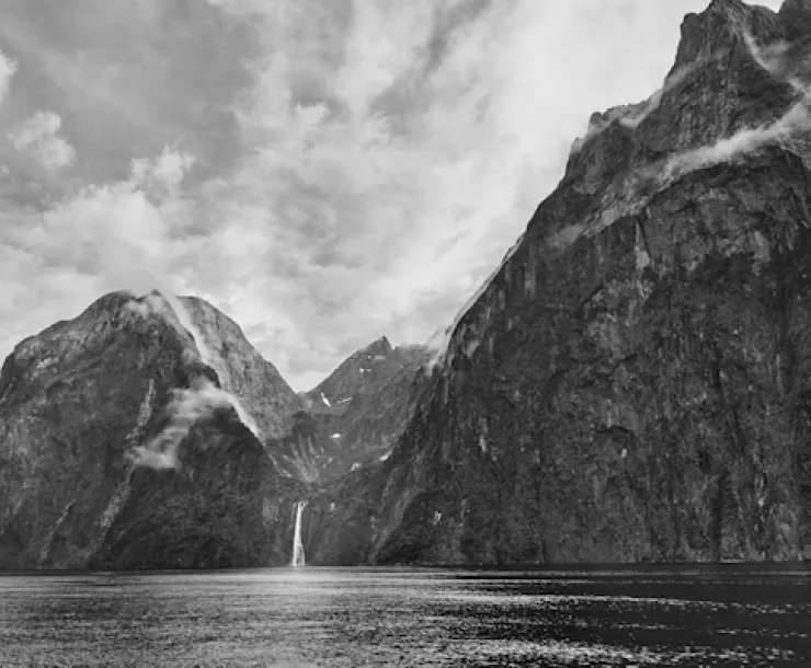 Milford Sound waterfall