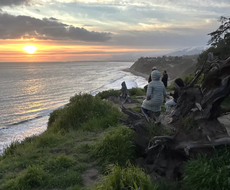 Douglas Preserve people at sunset - Photo by Jon Ullman