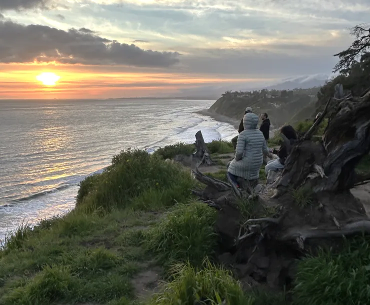Douglas Preserve people at sunset - Photo by Jon Ullman
