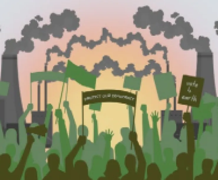 Smokestacks and Protests