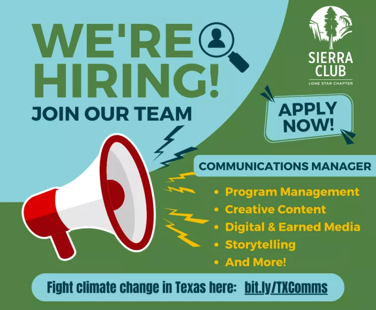 We're hiring a chapter communications manager
