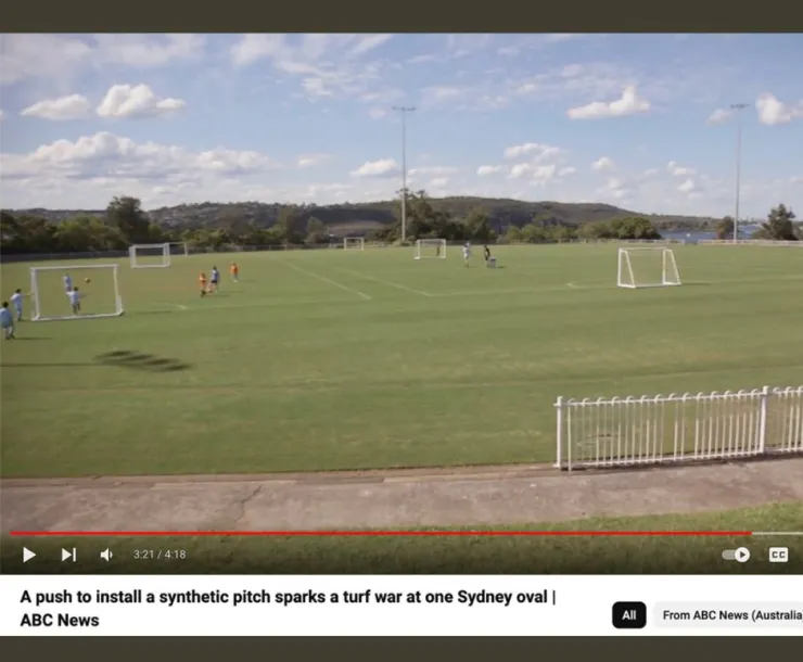 ABC News artificial turf image