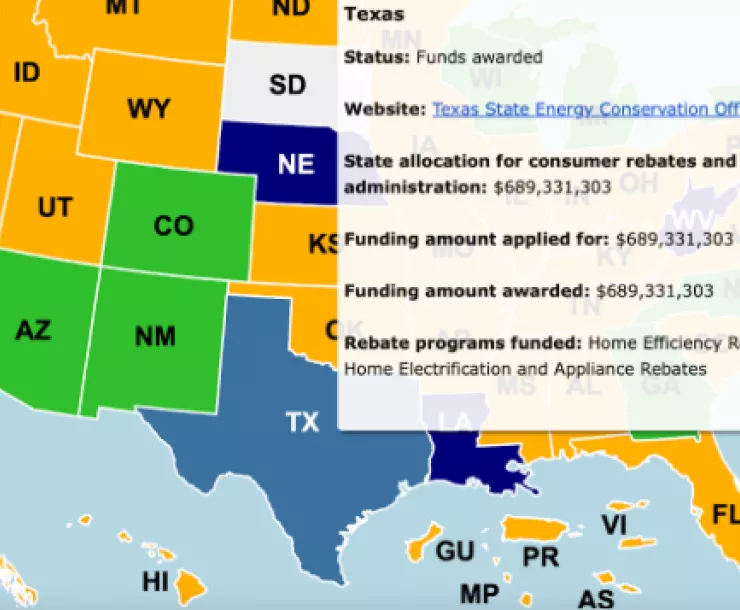 texas funding map