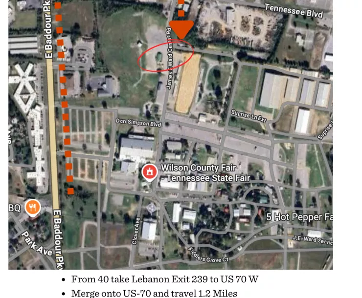 Directions to Strategic Planning Location
