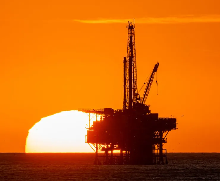Oil sunset
