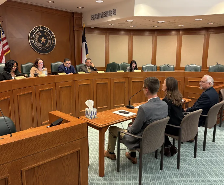 testifying at the capitol